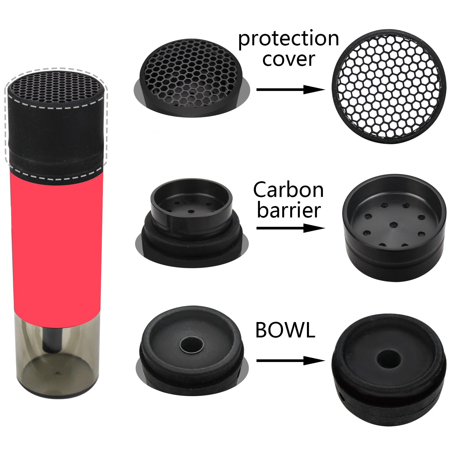 Portable Hookah Set Protective Cover for Car Outdoor Travel Chicha Sheesha Narguiles Smoking Accessories Small Shisha Kit