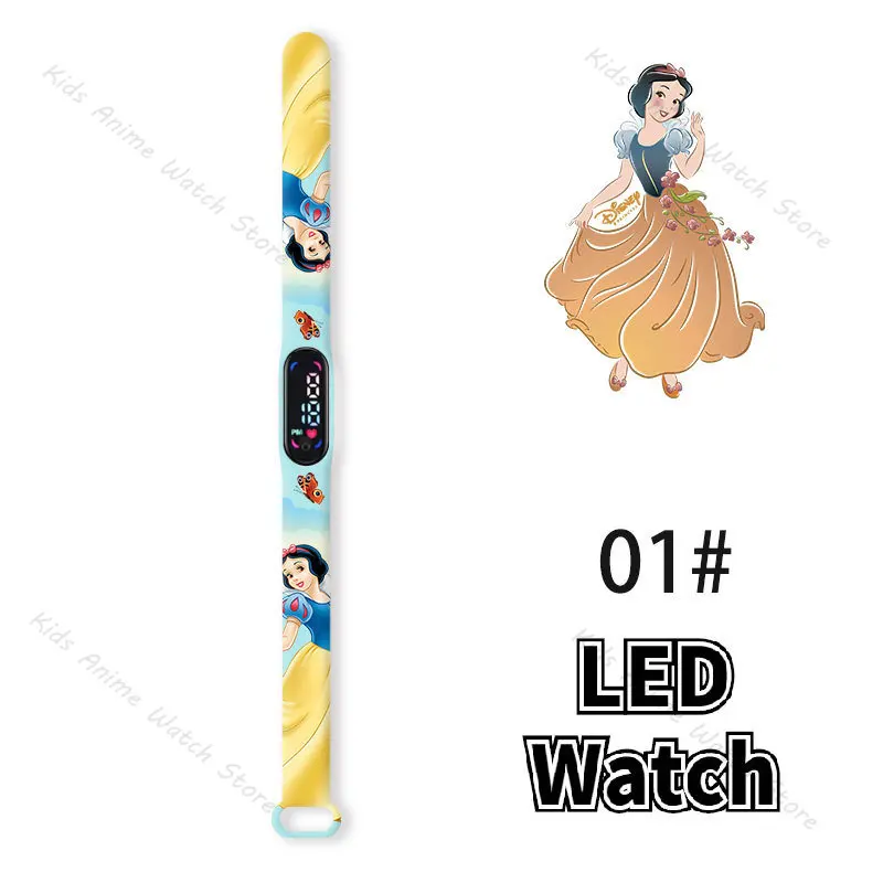 Order Of Disney Princessdisney Princess Snow White Led Watch - Waterproof,  Pvc Action Figure For Kids