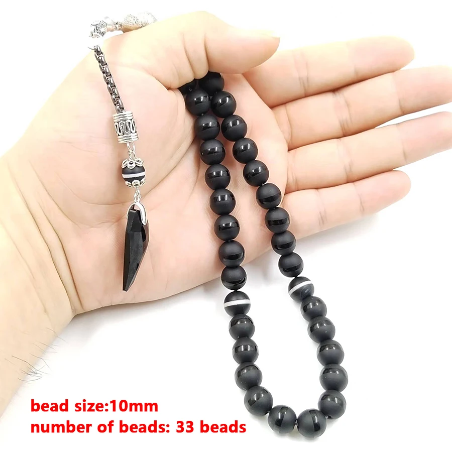 Muslim Prayer Beads Crystal Tasbih Agates Tassel 33 66 99 Misbaha Beads Islam Rosary Islamic Gift prayer beads