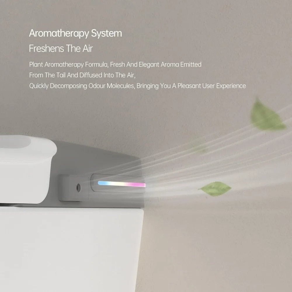 Smart Toilet with Bidet Built in, Bidet Toilet with Remote Control, Tankless with LED Display, Smart Bidet 3