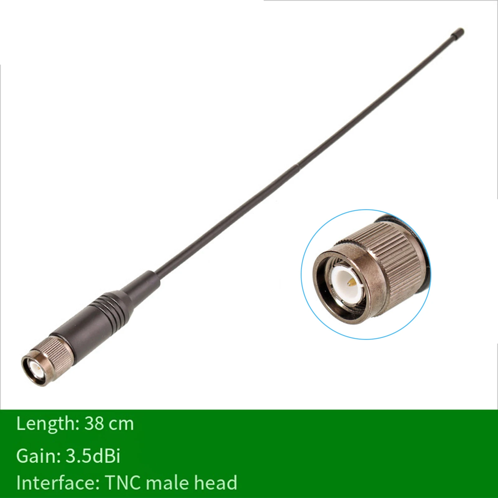 

433MHZ RTK Antenna 380mm TNC-J Male Radio Antenna For Sinan And Core Boards RTK UHF Radio Antenna Soft Whip TNC Male Antenna