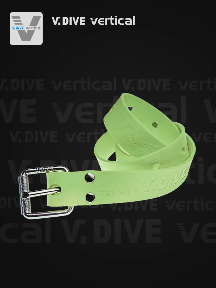 Taiwan V DIVE professional free diving counterweight belt with stainless steel quick release buckle 1250MM natural rubber strip