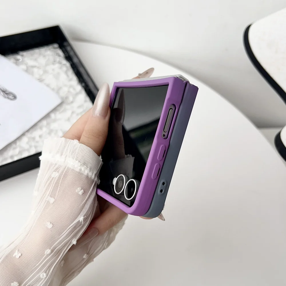 Gradient Liquid Silicone Magnetic Shockproof Phone Case with Wireless Charging Capability