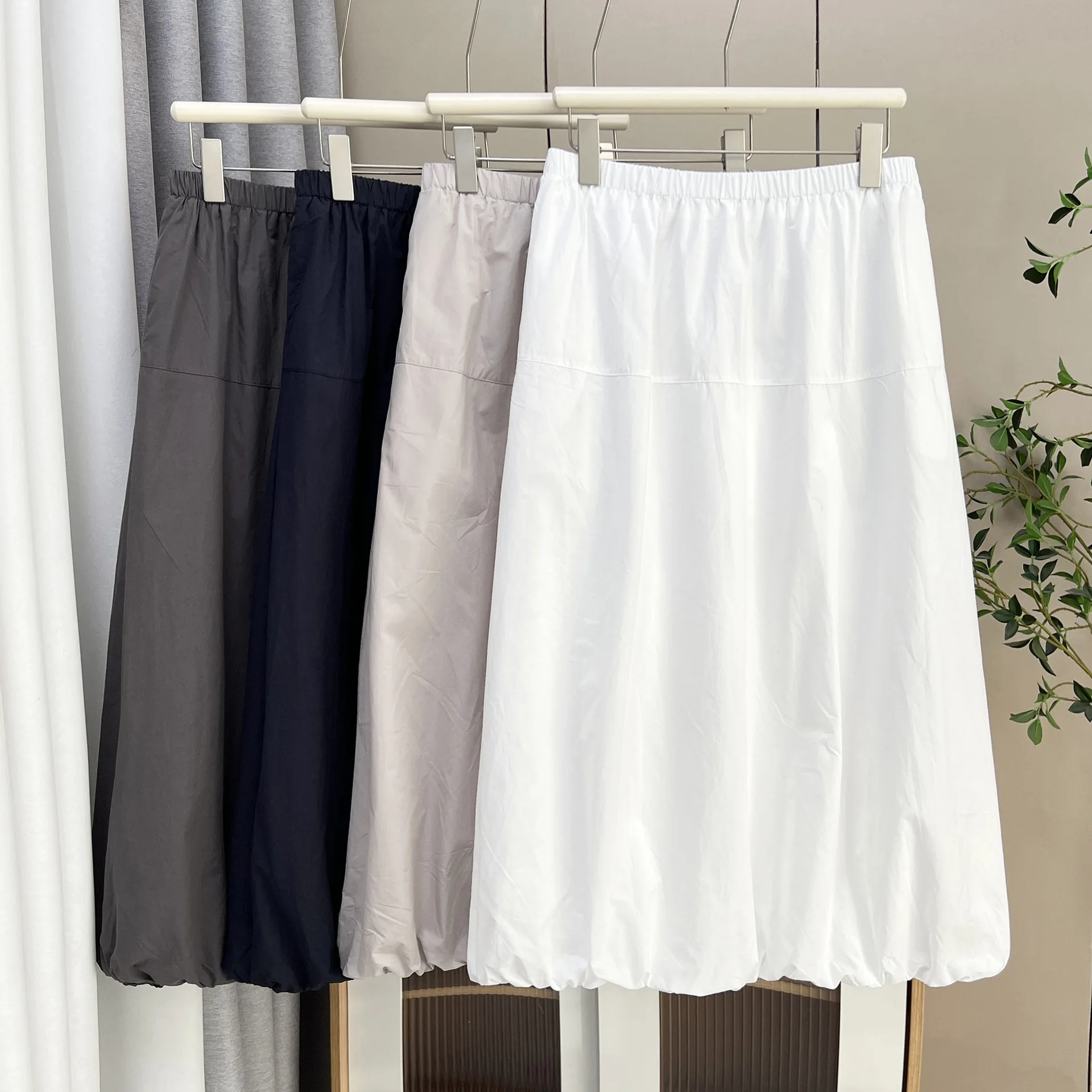 XXXXL Fashion Plus Size Women's Skirts Autumn Of 2025 Simple Casual mid-length Bud Skirts