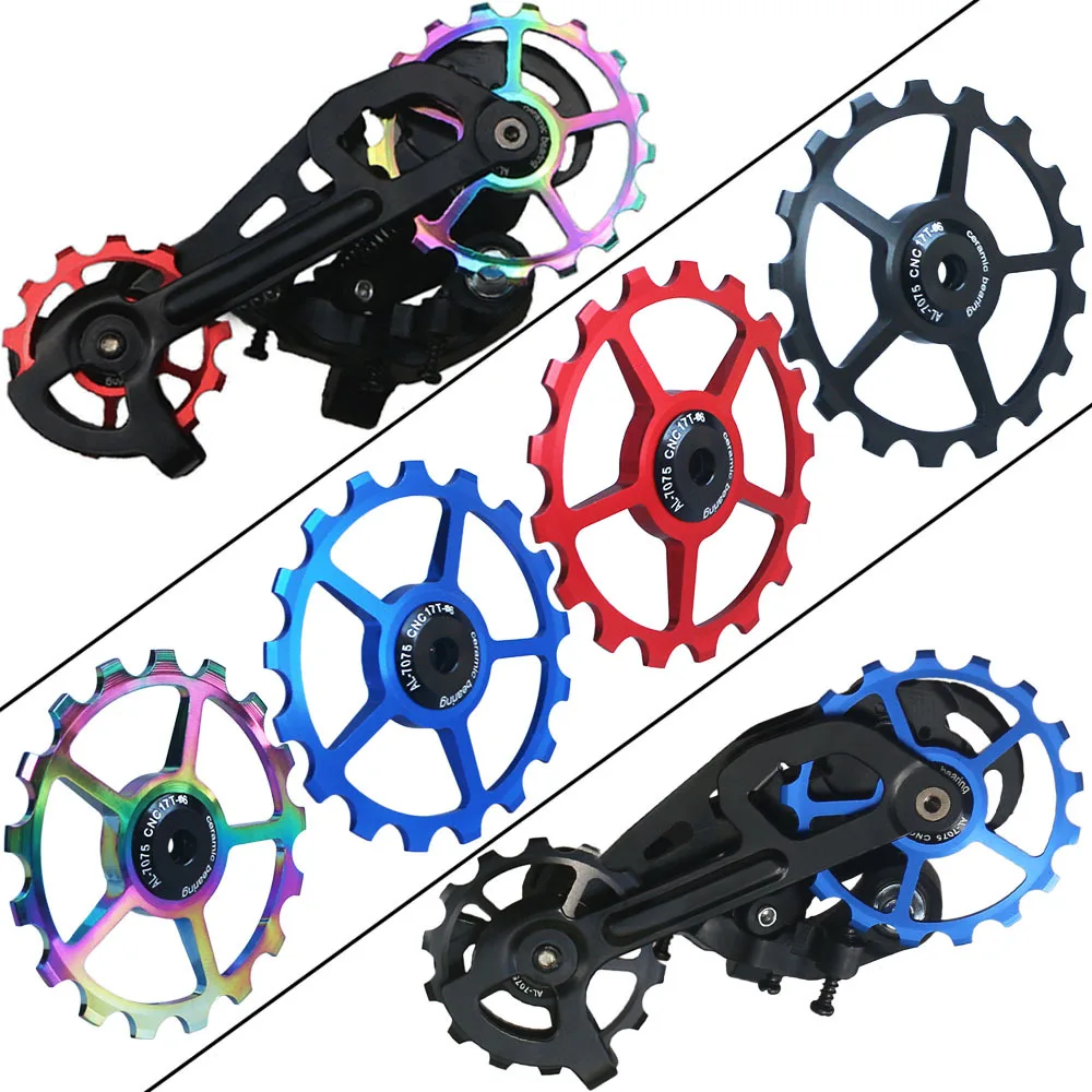 10T 11T 12T 13T 14T 15T 16T 17T MTB Road Bike Rear Derailleur Pulley Roller Ceramic Bearing Guide Jockey Wheel For Shimano Sram bike derailleurs