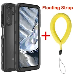 Ultimate IP68 Waterproof & Dustproof Shockproof Phone Case with Screen Protection - Galaxy A36 5G (Black(With Lanyard))