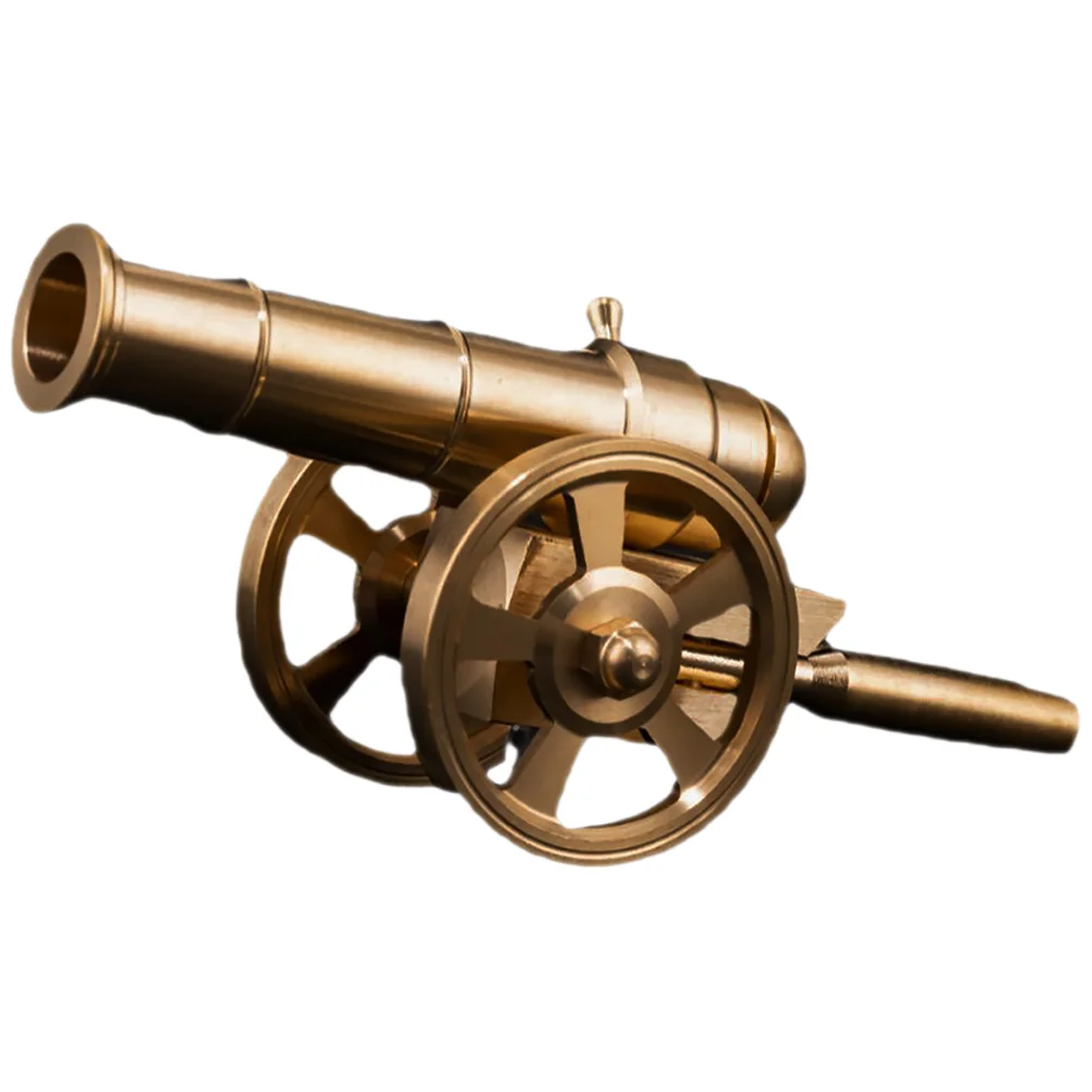 

Small Brass Cannon Decor Cannon Model Souvenir Decompression Toy Desktop Ornament Home Office Handicraft Kids Gifts