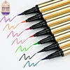 Private Label 7colors Gold-tube Liquid Eyeliner Waterproof Natural Fast Dry Soft Texture  Easy To Wear Eyes Makeup Tools Bulk 2