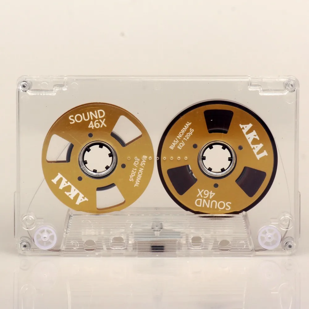

DIY Homemade Metal Reel To Reel 46 Min Blank Audio Recording Cassette Tape