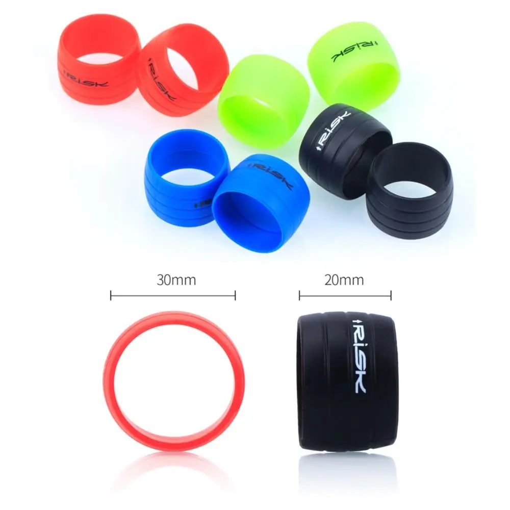 Bike Handlebar Tape Non-Sleeve Plug Fixed Ring Waterproof Anti-jump Anti-skip Silicone Road Fixing Belt