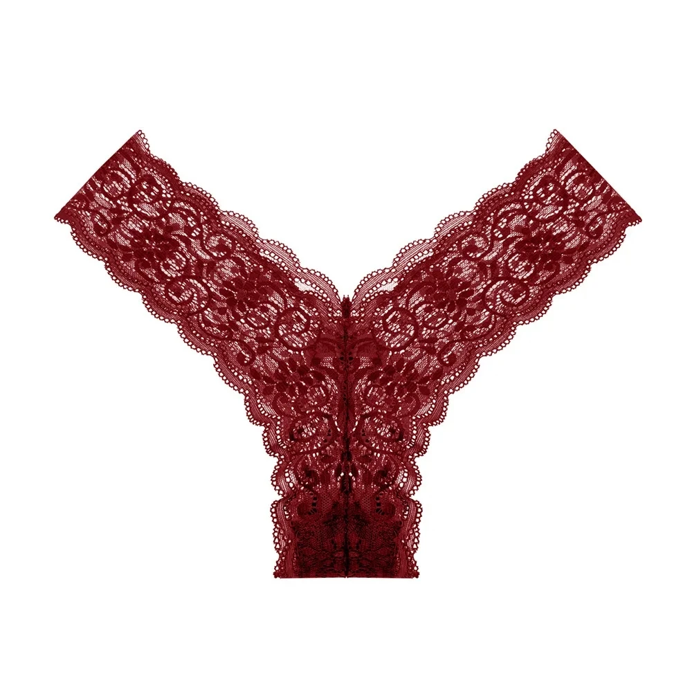 thumbnail image 1 of ACELANDY-bragas de encaje con parte trasera en T para mujer, Tanga de tiro bajo, lencería Sexy, tentación europea y americana, ropa interior de especias para niñas, 1 of 5