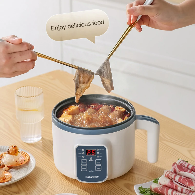 Electric Rice Cooker Multicooker Multifunction Pot Mini Hotpot Pan Soup Home Appliances for The Kitchen Pots Offers 1-2 People