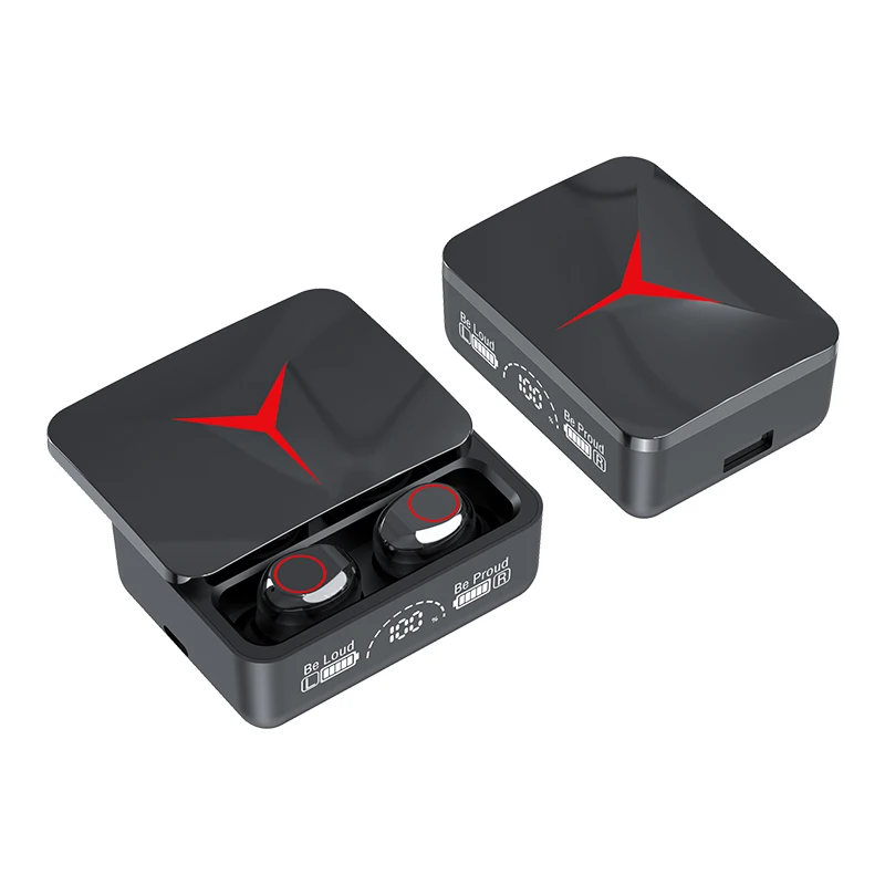 M90 Wireless Earphones with Slide Cover, Stereo Bluetooth 5.3 Long Endurance Sports Headphones with LED Digital Display Screen 4
