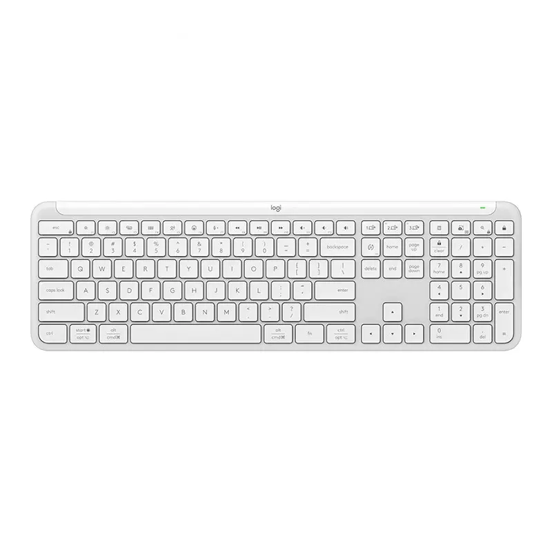 Novo logitech k950 teclado sem fio bluetooth ultra fino teclado silencioso modo duplo teclado de escritório portátil telefone mac tablet ipad