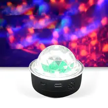 

Sound Activated Rotating Disco Ball Party Lights 6W RGB LED Stage Lights Laser Projector Light For Christmas Wedding Festival