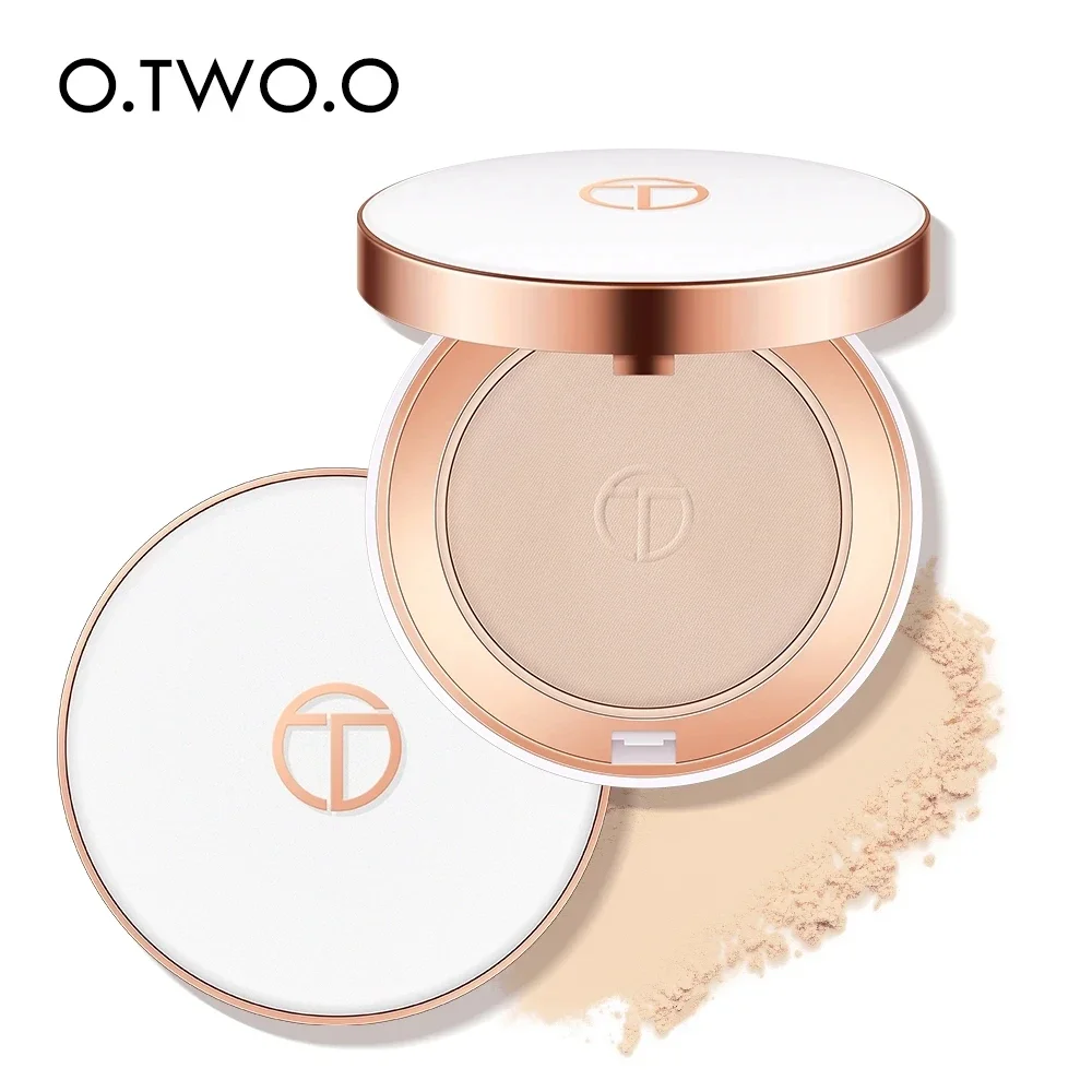 Oil-Control Face Pressed Powder Silk Smooth Makeup Setting Powder Waterproof Concealer Long Lasting Soft Face pressed powder foundation setting powder concealer powder compact powder face powder