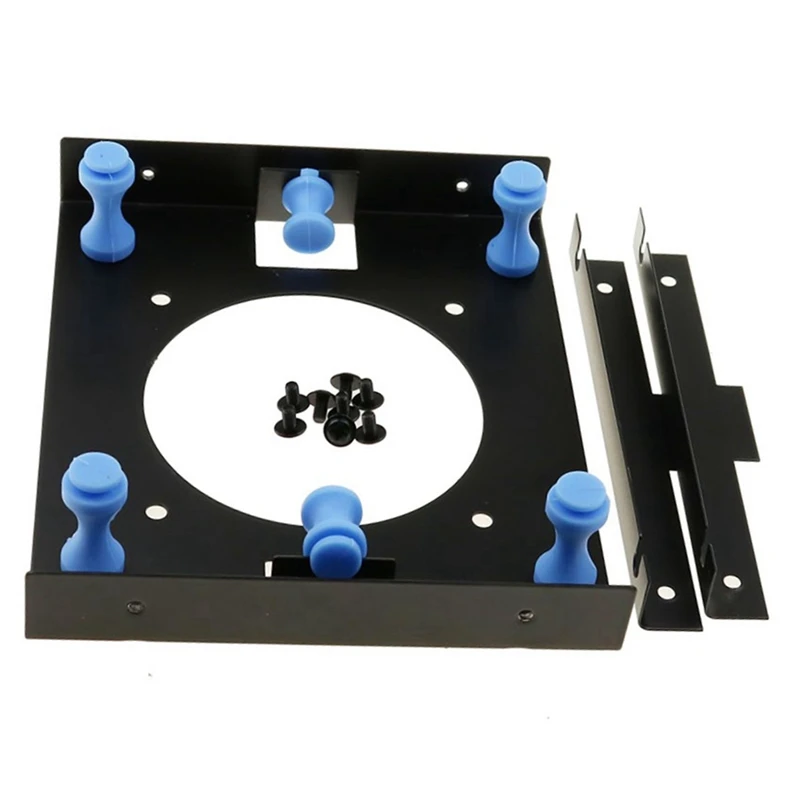 

Metal Black Shock-Proof 3.5 Inch Hard Disk To 5.25 Inch DVD ROM Bay Mounting Adapter