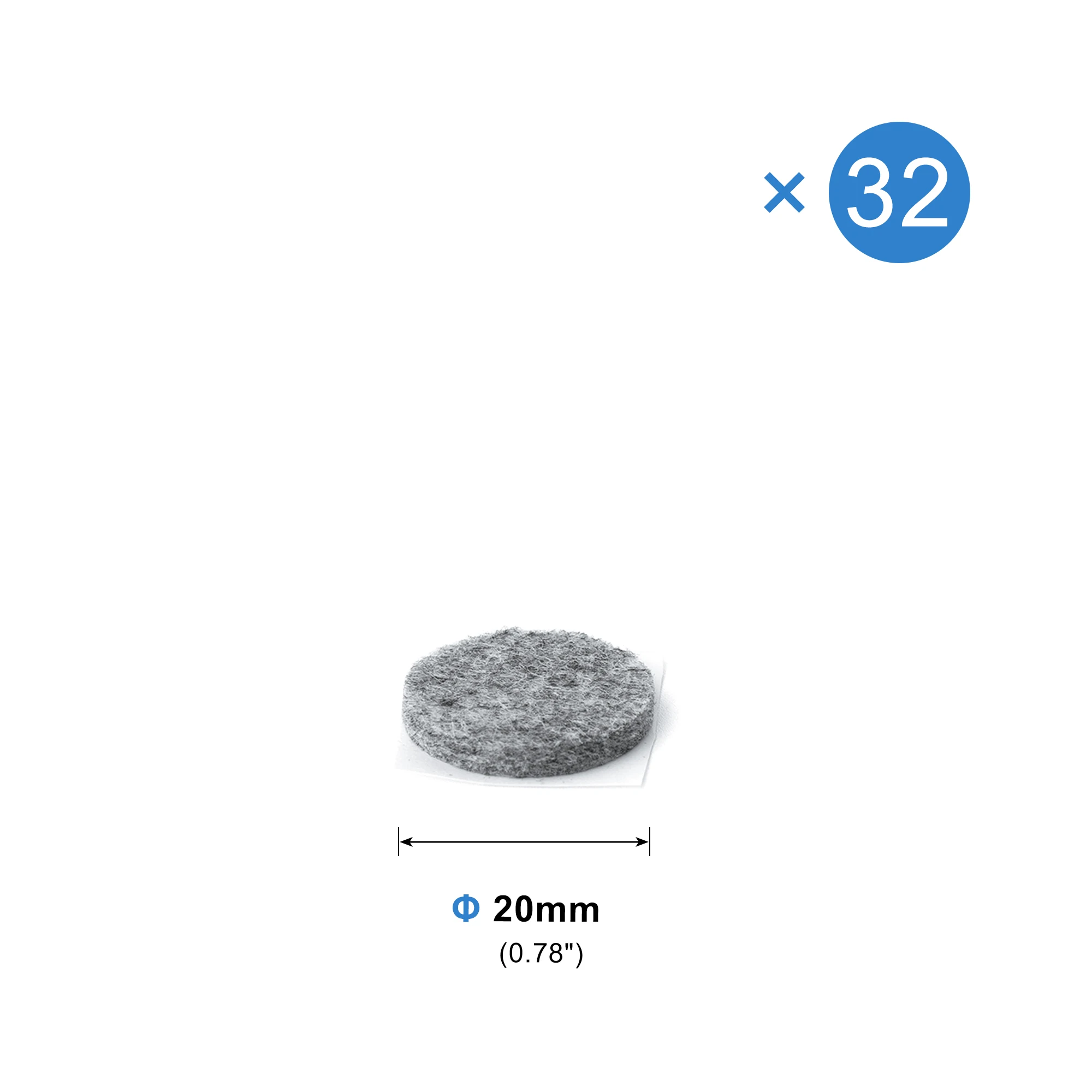 Ultra-Thick 3mm Felt Furniture Leg Pads – Self-Adhesive, Anti-Slip, Noise-Reducing Floor Protectors