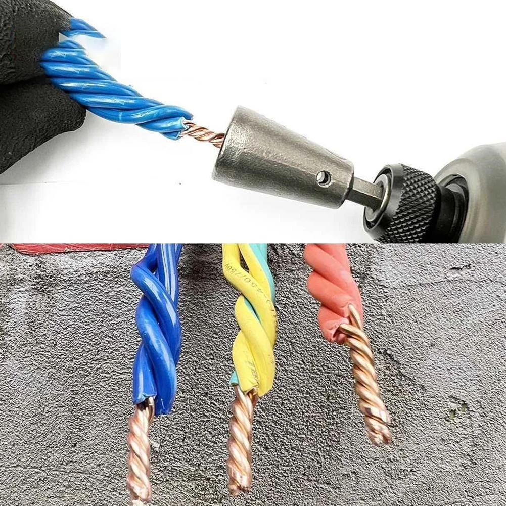 Quickly Wire Twister 1.5-6 Square 2-6Way Twister Wire Cable 6mm Hexagonal  Handle Electrical Cable Twister For Power Drill Driver - AliExpress