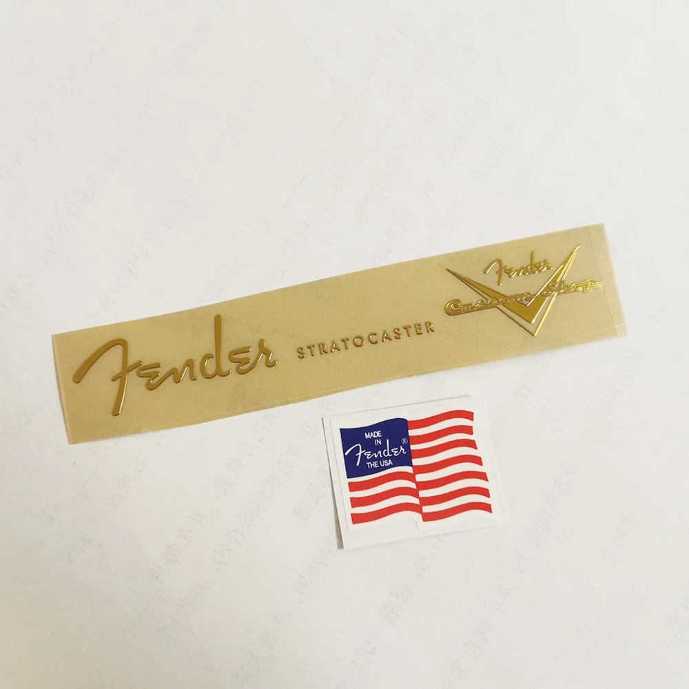 Fender Guitar Head LOGO Sticker Metal Label