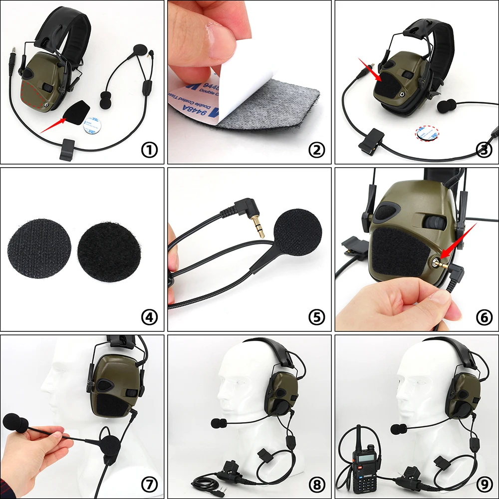 Z-TAC製 SORDINタイプヘッドセットとPTTスイッチのセット Z-Tactical ZSordin Headset(Official Version)無線ヘッドセット