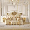 Designer Backrest High Double Bed Velvet Luxury Gold Big Princesse Adults Beds Bedroom Wooden Modern Cama De Casal Furniture 1 Designer Backrest High Double Bed Velvet Luxury Gold Big Princesse Adults Beds Bedroom Wooden Modern Cama De Casal Furniture 1