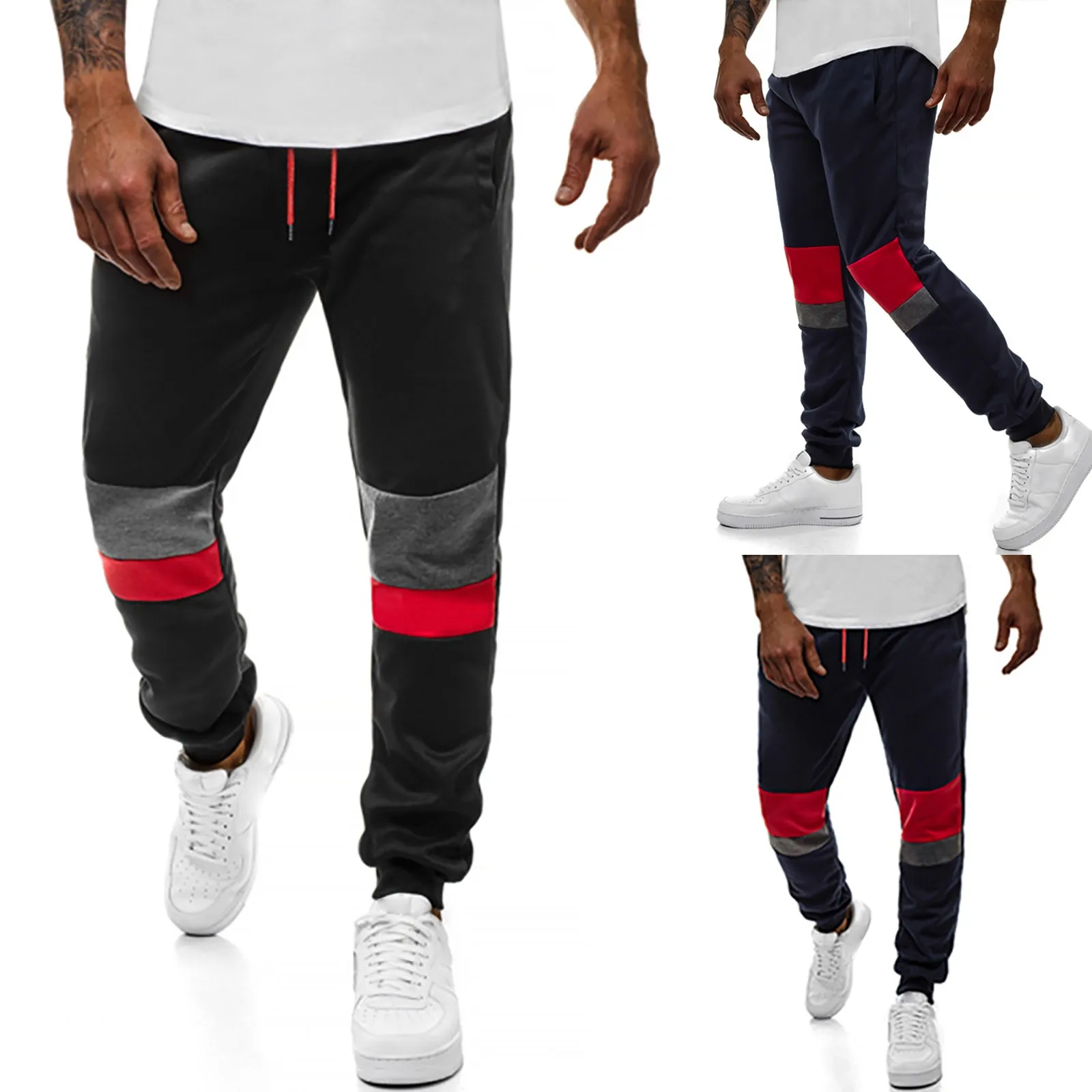 

Men's Joggers Sportswear Fashion Sports Pants Sweatpants Male Casual Long Pants Streetwear Drawstring Trackpants Trousers