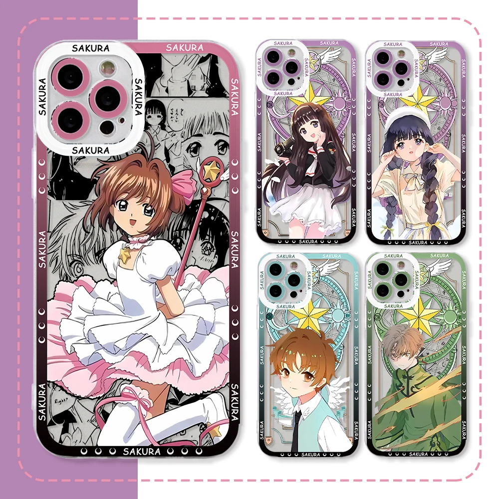 Clear TPU Soft Phone Case Featuring KINOMOTO SAKURA Design