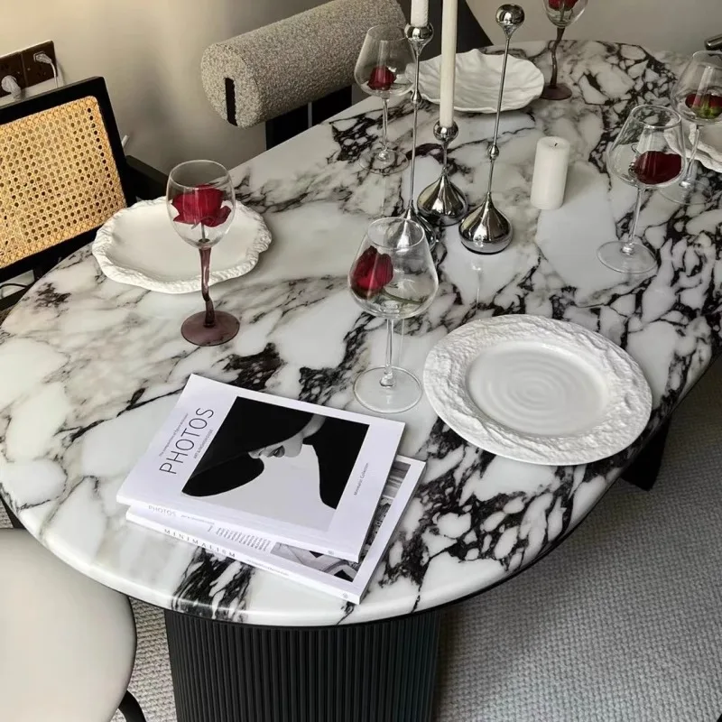Tavolo Da Pranzo In Marmo Francese Bulgari