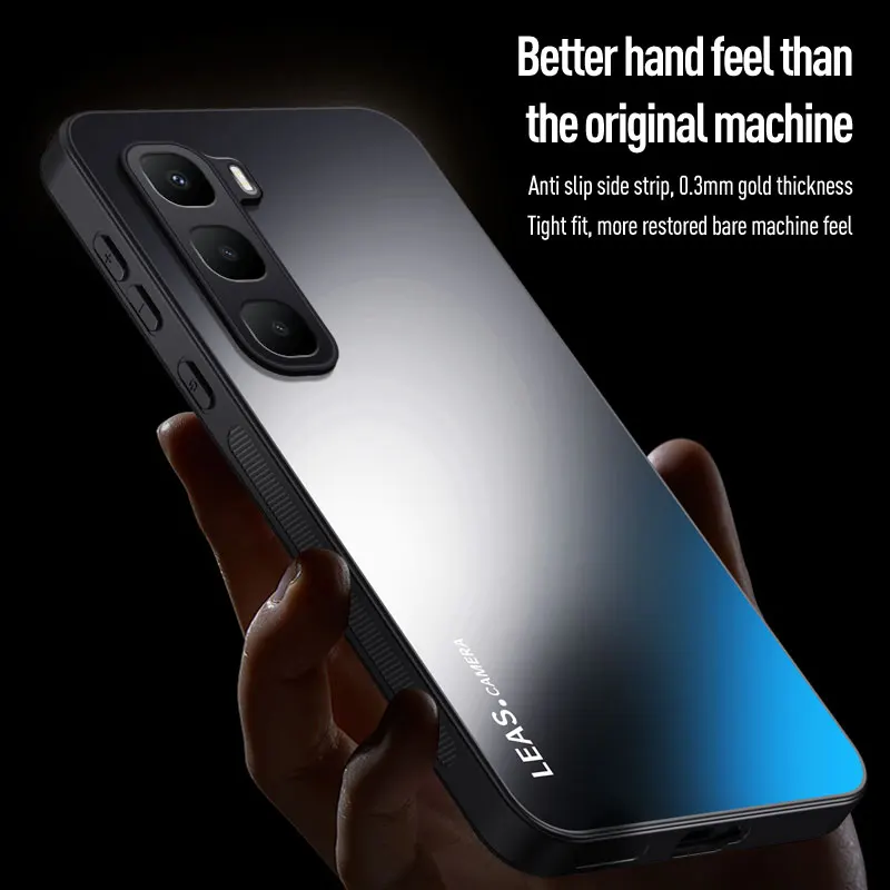 Luxury Acrylic Frosted Case with Anti-Drop Bumper