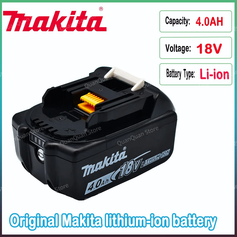 

makita 100% original 18V makita 4000mAh lithium-ion rechargeable power tool 18V replacement battery BL1860 BL1830 BL1850 BL1860B