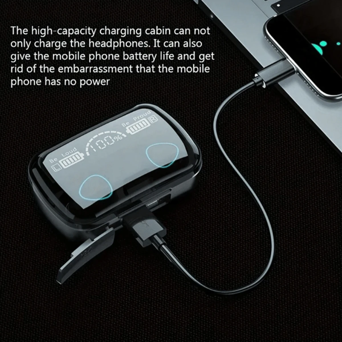 Original New F9 TWS Transparent Wireless Bluetooth Headset HIFI Sound Quality Bluetooth 5.3 For Phone Bluetooth Earphone 4