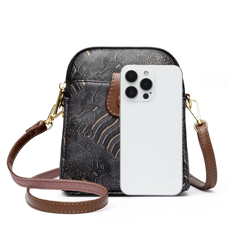 New Embroidery Fashion Small Crossbody Bags Women Underarm bag Shoulder Messenger Bags Girls Handbag Phone Purse Zipper wallet