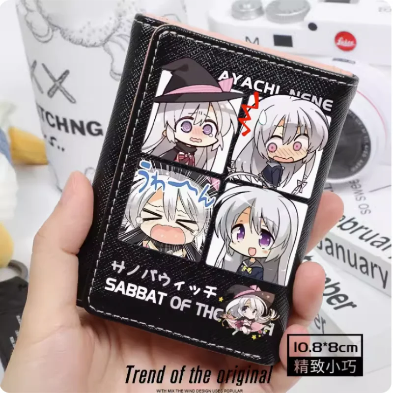 Anime SABBAT OF THE WITCH Ayachi Nene Wallet Women Fold Bag Multi Card Coin Pocket Holder Fashion Wallet Gift