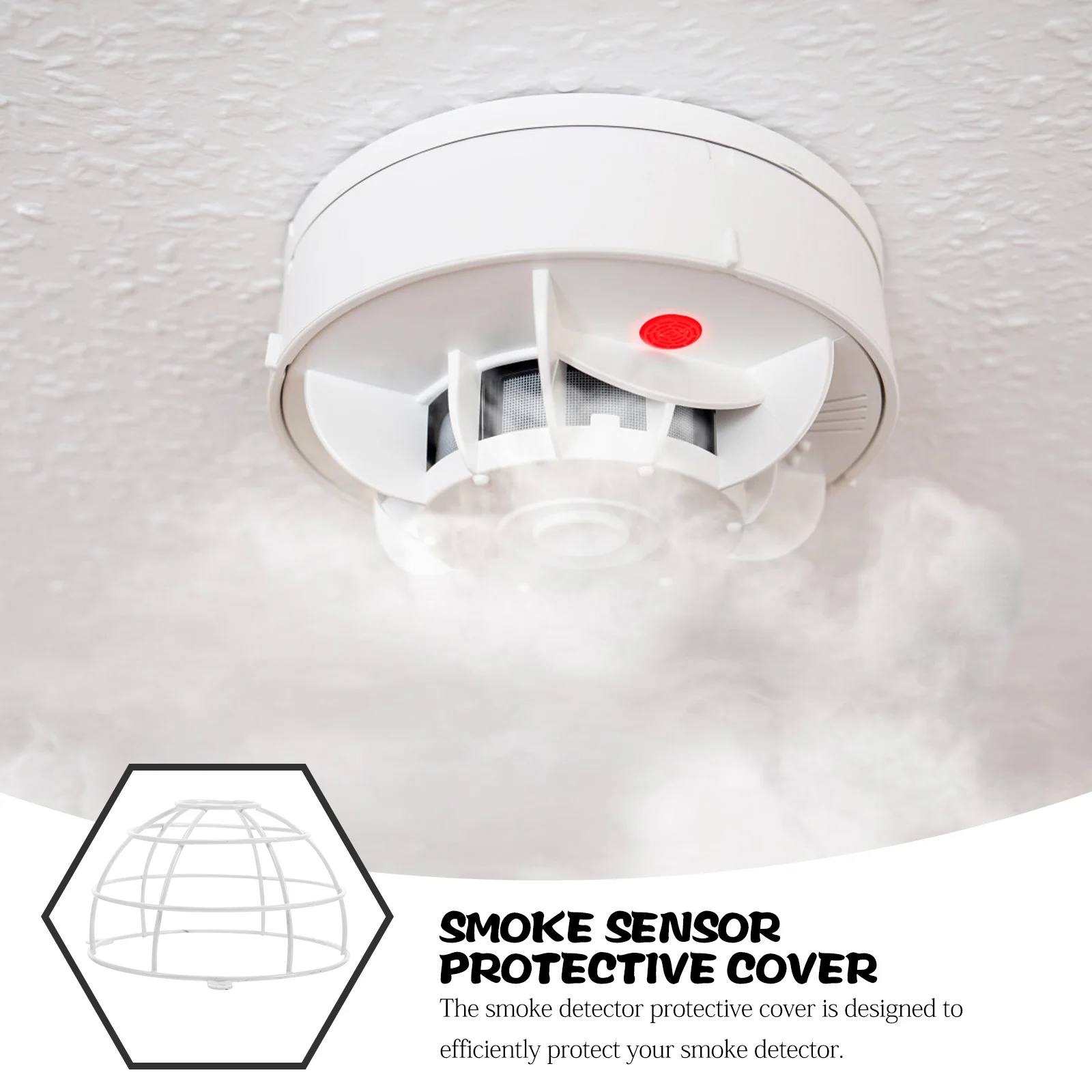 Smoke Protective Cover Alarm Induction for Smoking Decorative Metal Covers Cooking