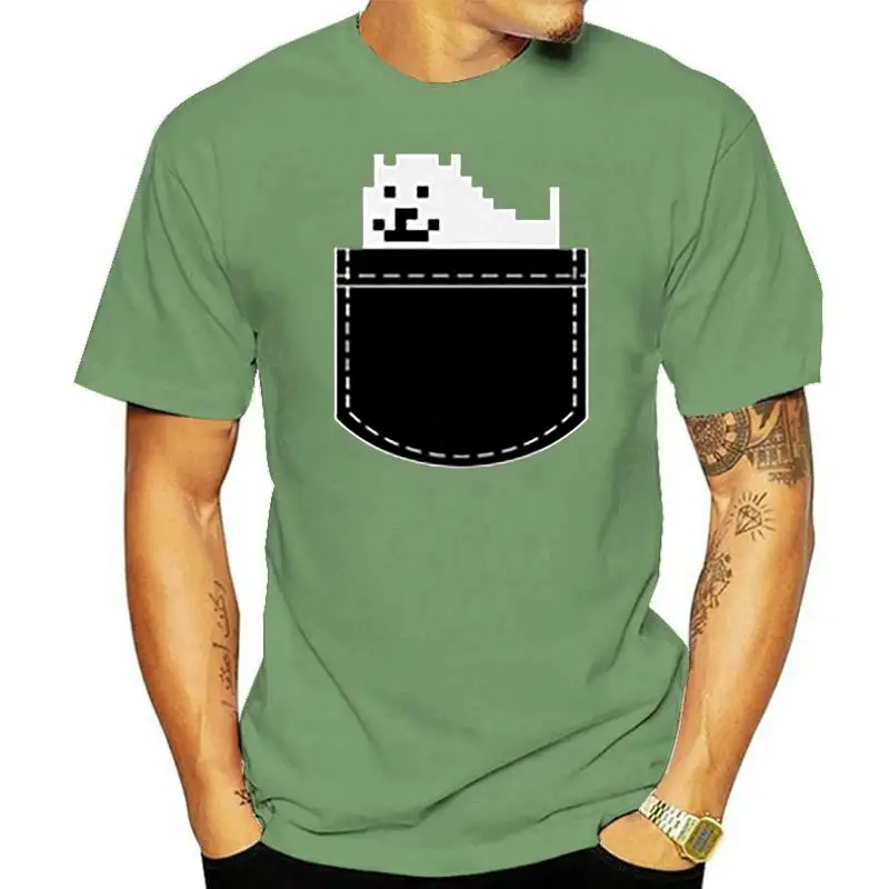 

Men T Shirt Undertale Dog Pocket Tee Women T-Shirt