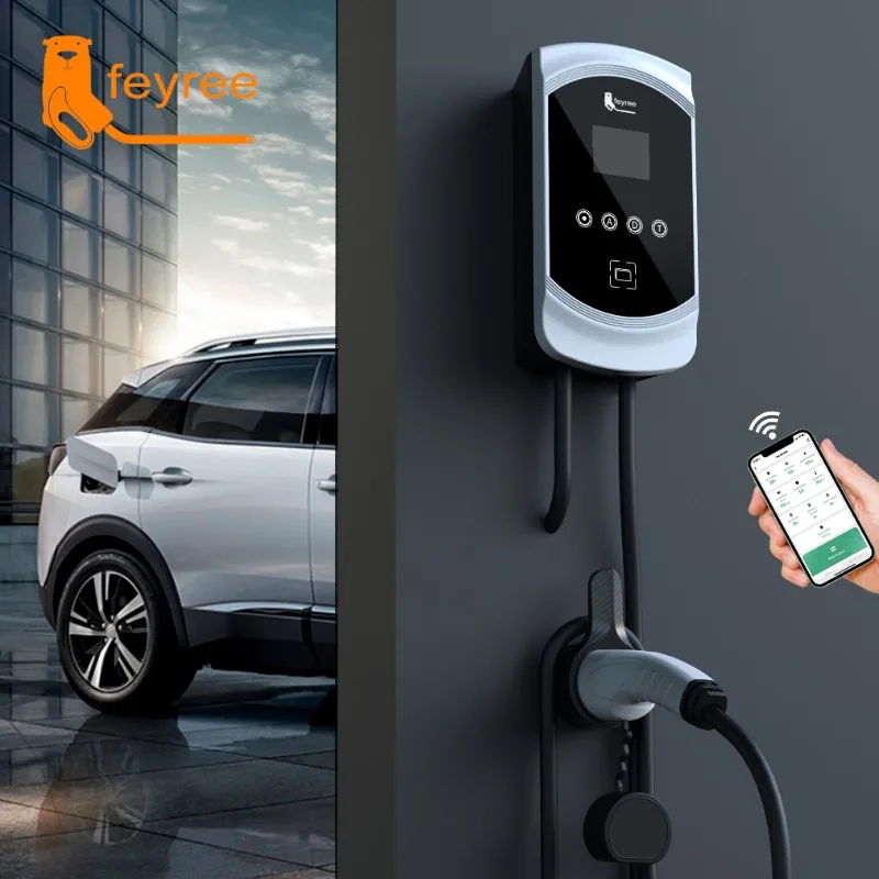 

Feyree Wallbox Ev Wall Charger New Energy Vehicle Parts Enclosure Portable Type1 Type2/GBT Ev Charging Station