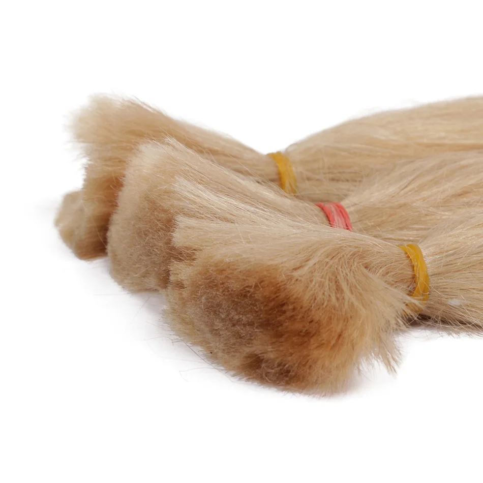 Human Hair Bulk Hair Straight Vietnam Remy Straight Bulk 16-28inch 100g Natural Brown Extension No Weft