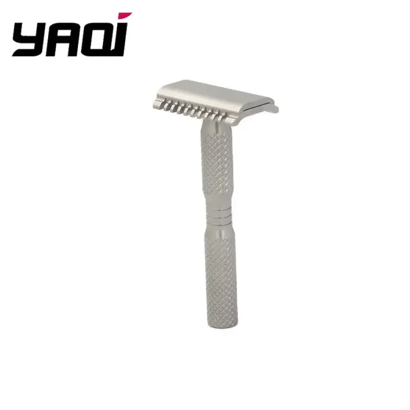 YAQI Ghost 90DC 크로스 그레인 패턴 티타늄 경량 안전 면도기 수염 면도기