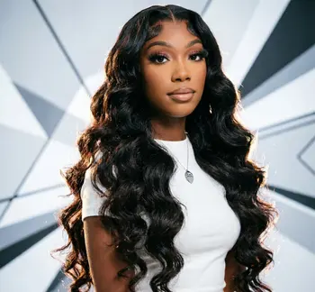 Nuove Parrucche Sintetiche Body Wave 13*4 con Frontale in Pizzo, Parrucca Lunga Senza Colla con Frontale in Pizzo, con Attaccatura Naturale Pre-Pizzicata e Baby Hair