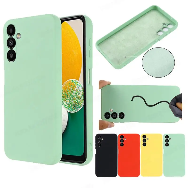 

Жидкий силиконовый чехол для телефона Samsung M54 M14 M33 M23, мягкий чехол карамельных цветов с ремешком для Galaxy A54 A53 A34 A33 A24 A14