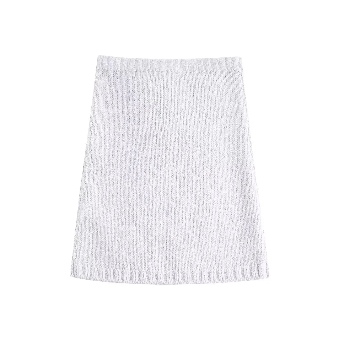 

TRAF Soft Mini Skirts 2024 Woman Y2K Streetwear Fashion High-Waisted Short Skirt Suits Girls White Slim Skirts+Hooded Pullovers