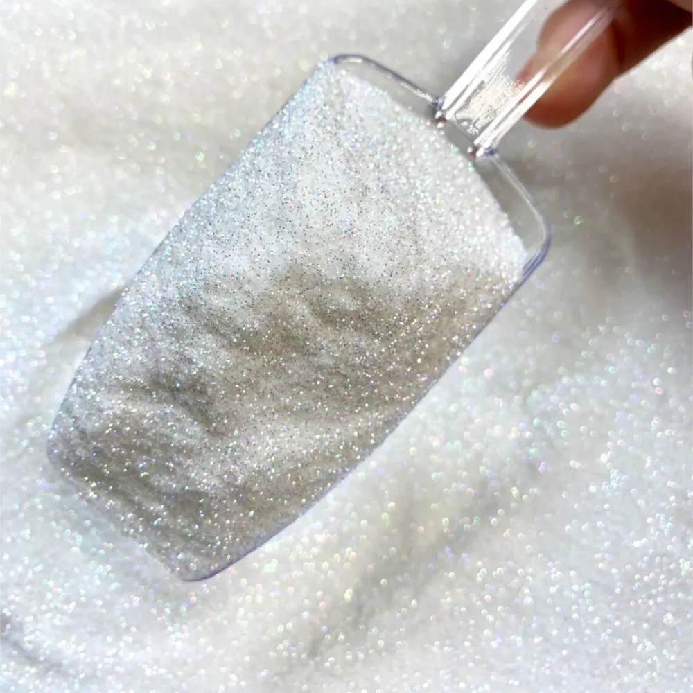 Nail Glitter Nail Powder Nail Decoration Christmas Candy Sweater Effect Nail Glitter 0.1mm Nail Art Sugar Powder Sparkly Holographic Manicure Sugar Dust 10g
