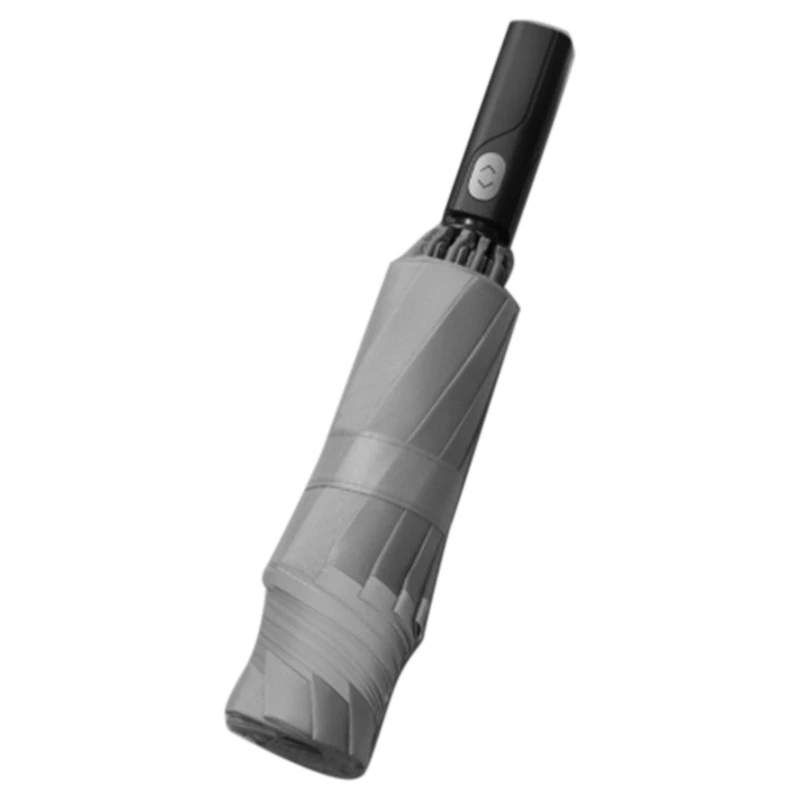 

Полностью автоматический зонт с отражающей полосой, 10 костей, складной прозрачный зонт двойного назначения