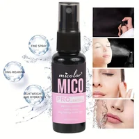 Setting Spray + Transparent Makeup Primer Cream, Film-forming Quickly, Long Lasting Makeup Keeping Moisturizing Face Cosmetics S 2