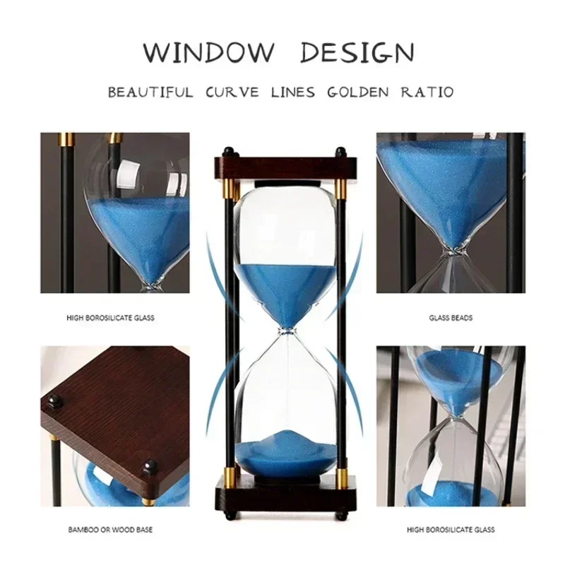 15/30/45/60 Minutes Retro Hourglass Luxury Gift Study Living Room Decoration Office Decompression Ornaments Home Arts and Crafts - Image 5