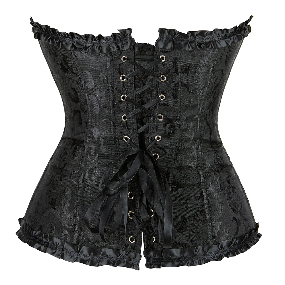 Body Shaper Women Palace Jacquard Tight Tummy Control Corset Halloween Costume Wear Waist Corset