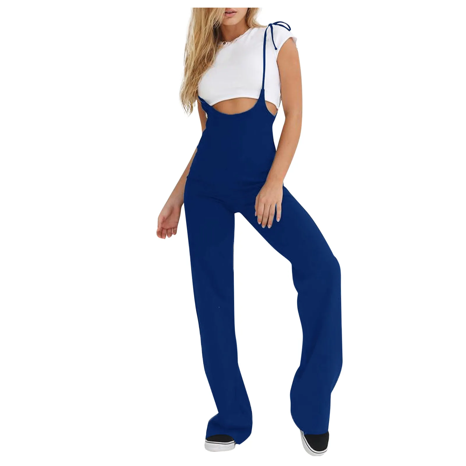

Women'S Fashion Casual Sleeveless Holiday Backless Summer Camisole Jumpsuit Bodysuit Women'S Summer Jumpsuit Summer Outfits боди