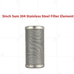 5 Inch Stainless Steel Water Filter Can Be Cleaned And Reused Corrosion Resistant High Temperature Resistant 5 Microns And More