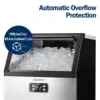 Commercial Ice Maker Machine, 100lbs/24H Stainless Steel Under Counter ice Machine with 33lbs Ice Storage Capacity, Freestanding 2